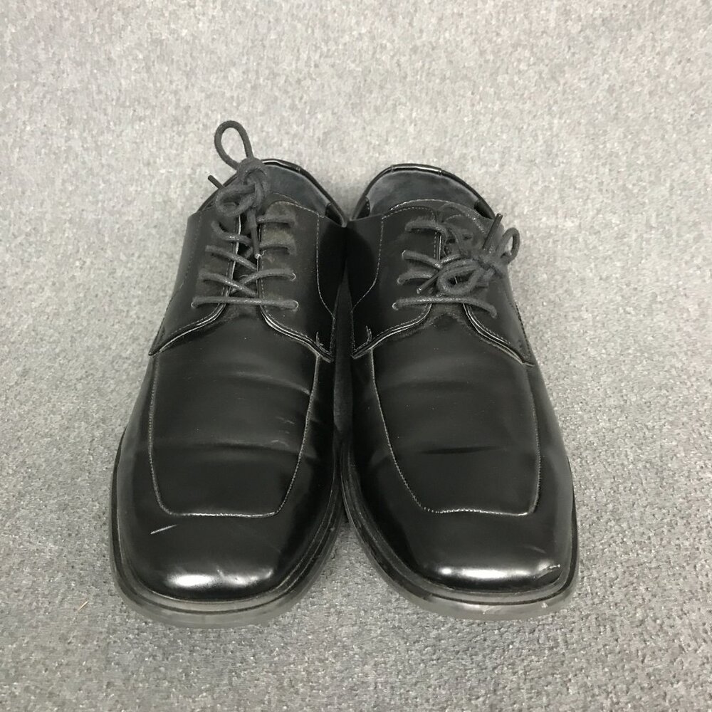 Kenneth Cole Reaction Black Lace Up Moc Toe Settle Oxfords Dress Shoes Mens 11 - Picture 4 of 6
